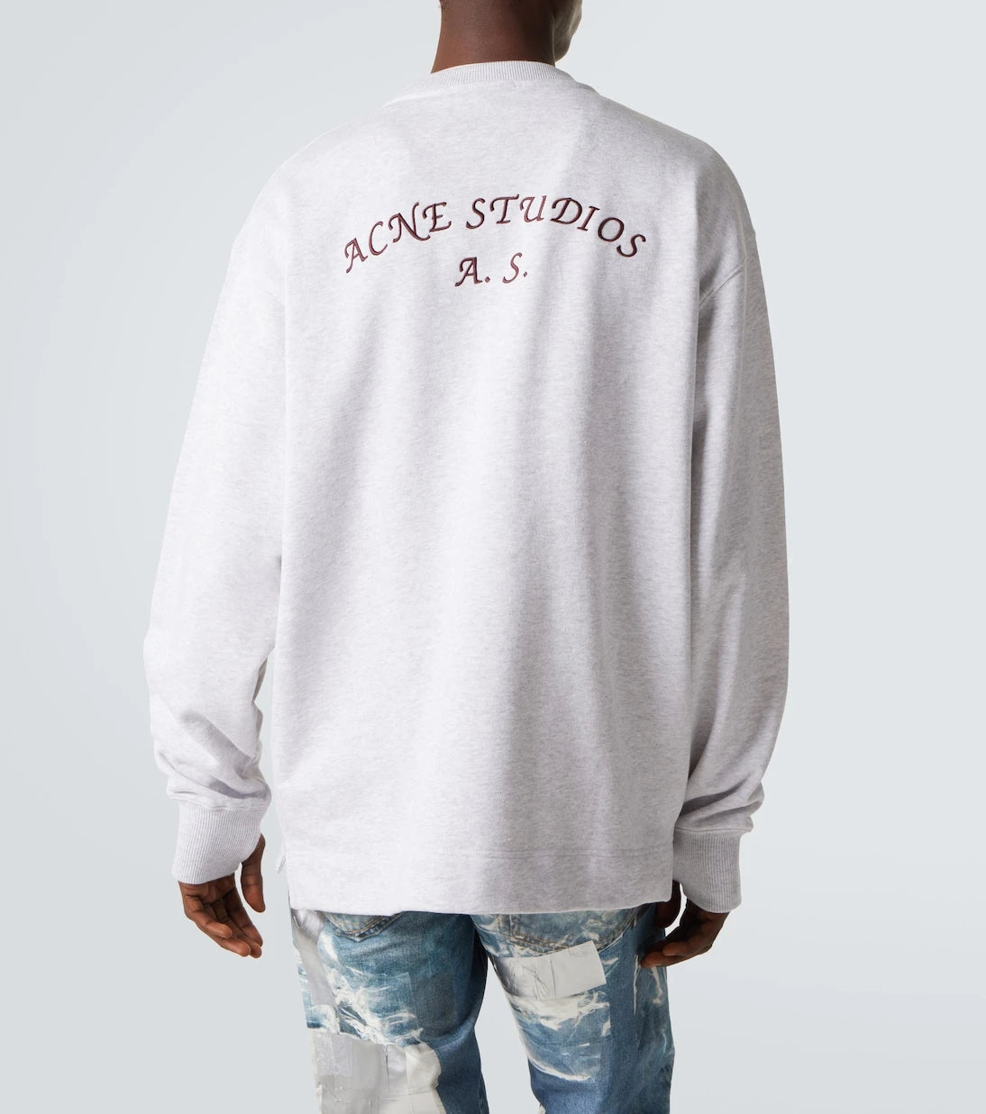 Acne Studios - Logo embroidered cotton-blend sweatshirt