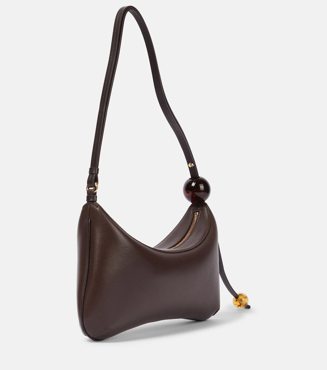 Jacquemus - Bisou Perle Large leather shoulder bag