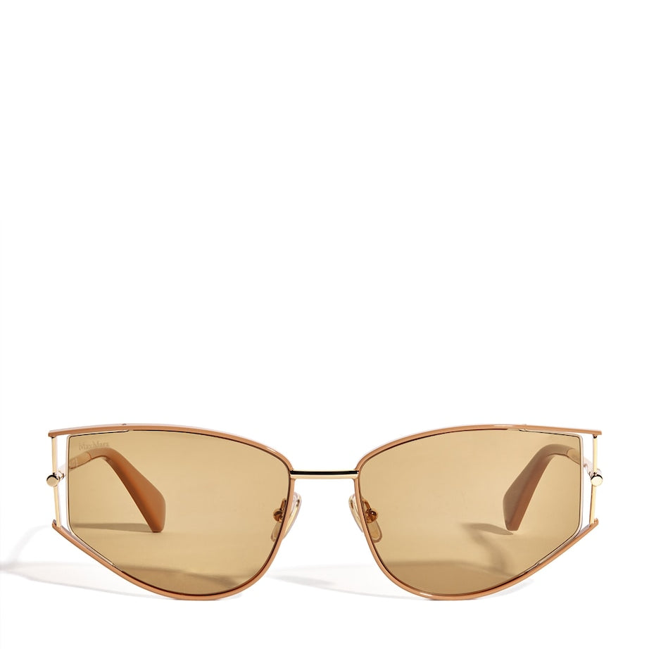 Max Mara Beige Cat-Eye Sunglasses