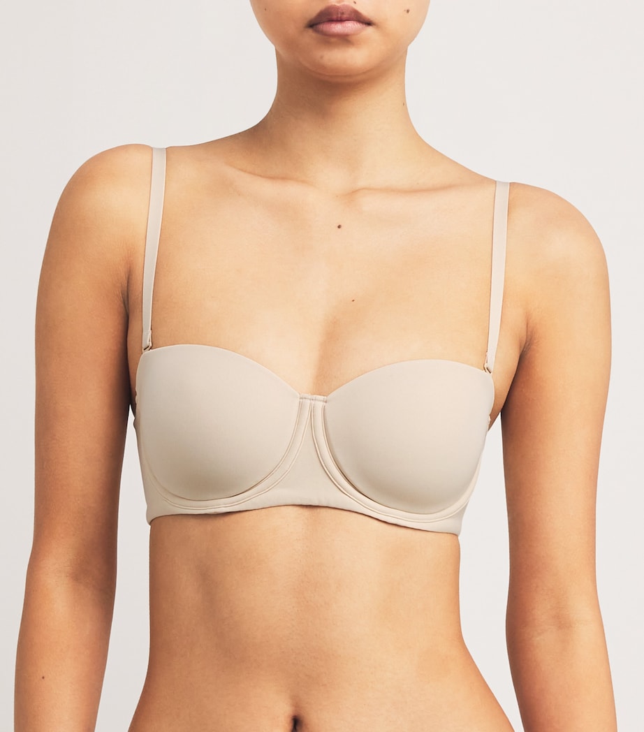 Beige Fits Everybody Strapless Bra