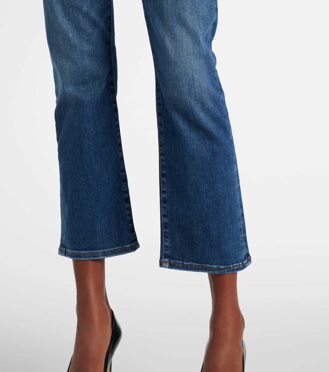 Frame - Le High Straight cropped straight jeans