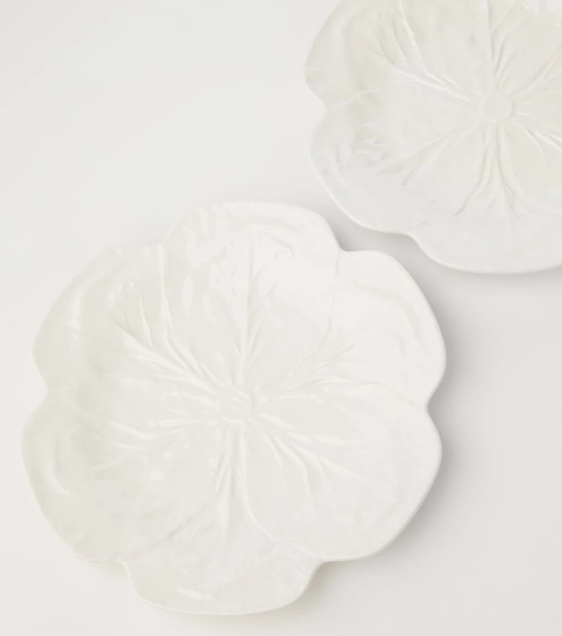 Bordallo Pinheiro - Cabbage set of 4 ceramic dinner plates
