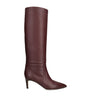 Paris Texas Burgundy Leather Knee-High Stiletto Boots 60