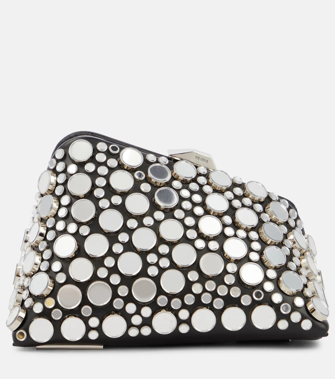 The Attico - Midnight Mini studded leather clutch