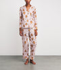 Desmond & Dempsey Pink Cotton Carnations Pyjama Set