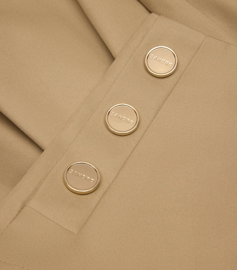 Cotton Ruffled Mini Skirt