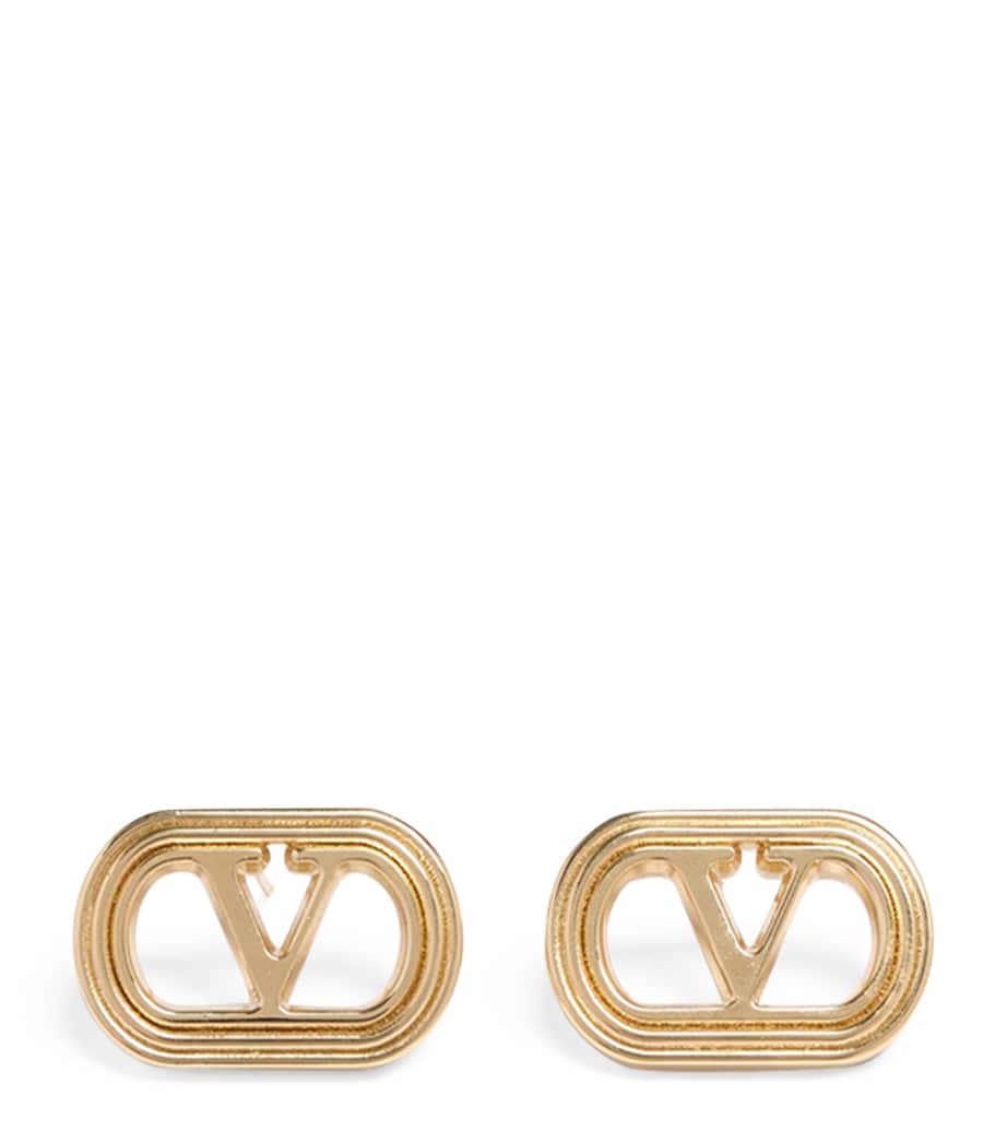 Valentino Garavani Ovalette VLogo Stud Earrings