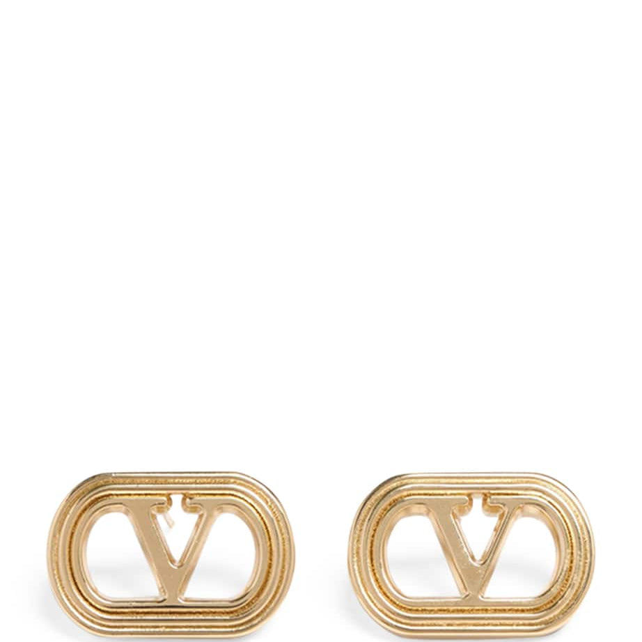 Valentino Garavani Ovalette VLogo Stud Earrings