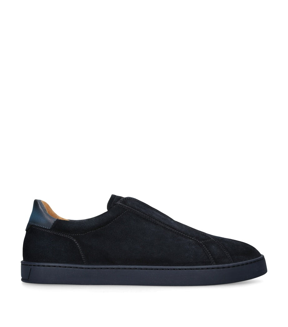 Leather Slip-On Sneakers