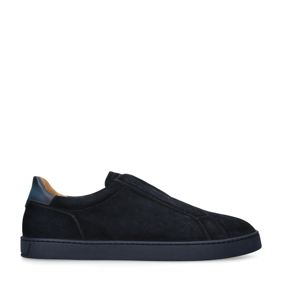 Leather Slip-On Sneakers