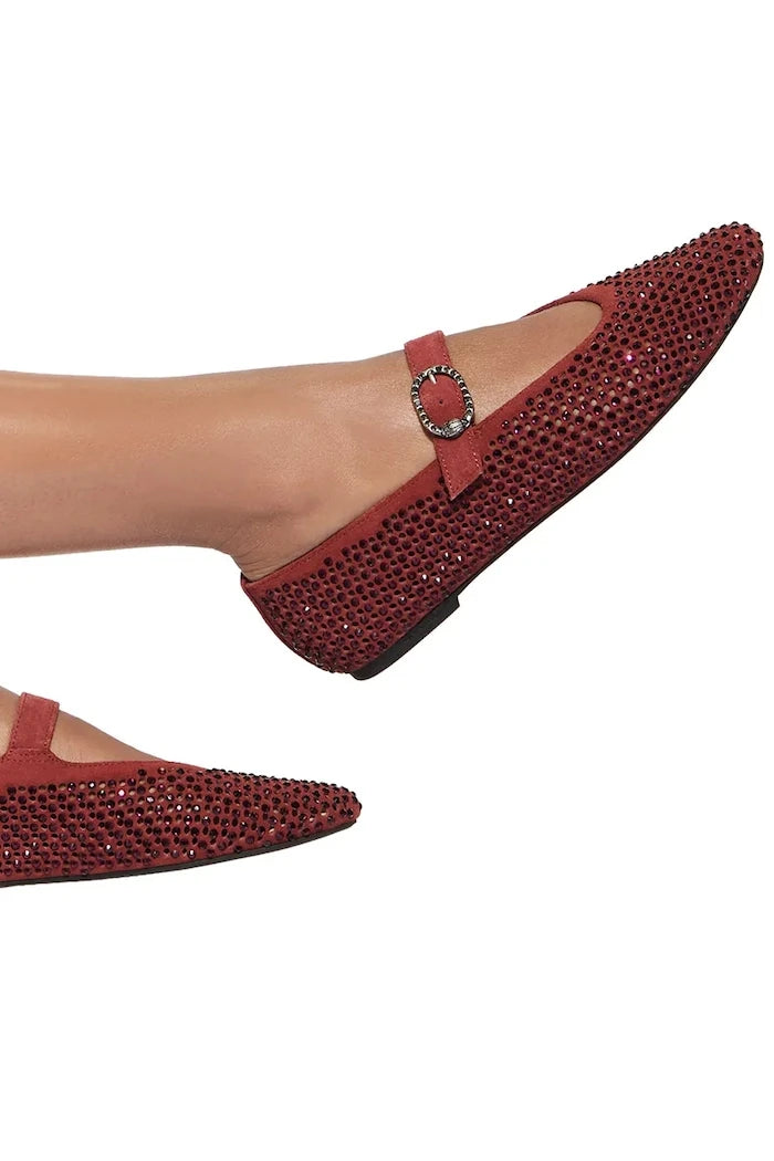 Kurt Geiger London Deri Mayfair Ballet Flat Wine Babet