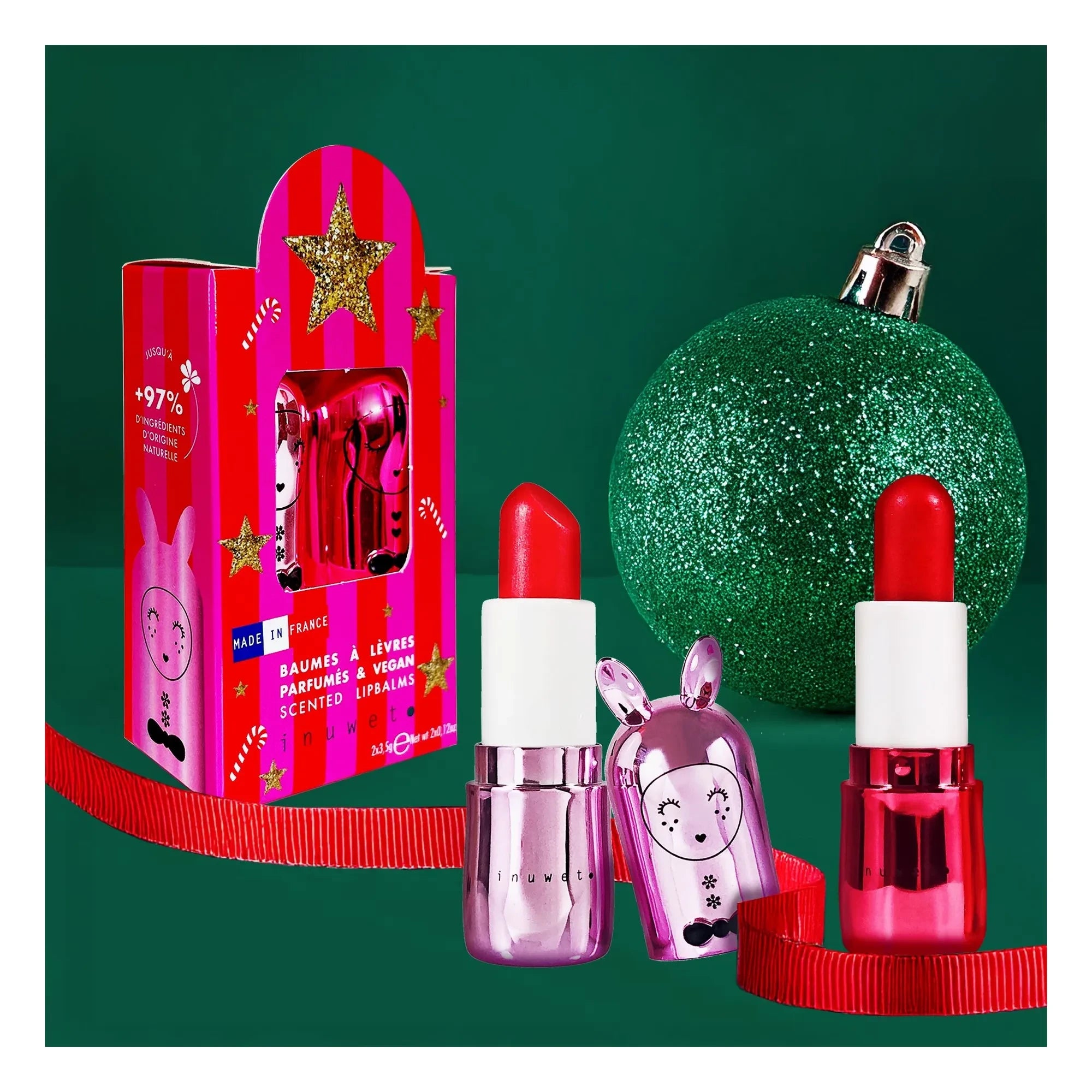 Inuwet - Couture Metal lip balms - Set of 2
