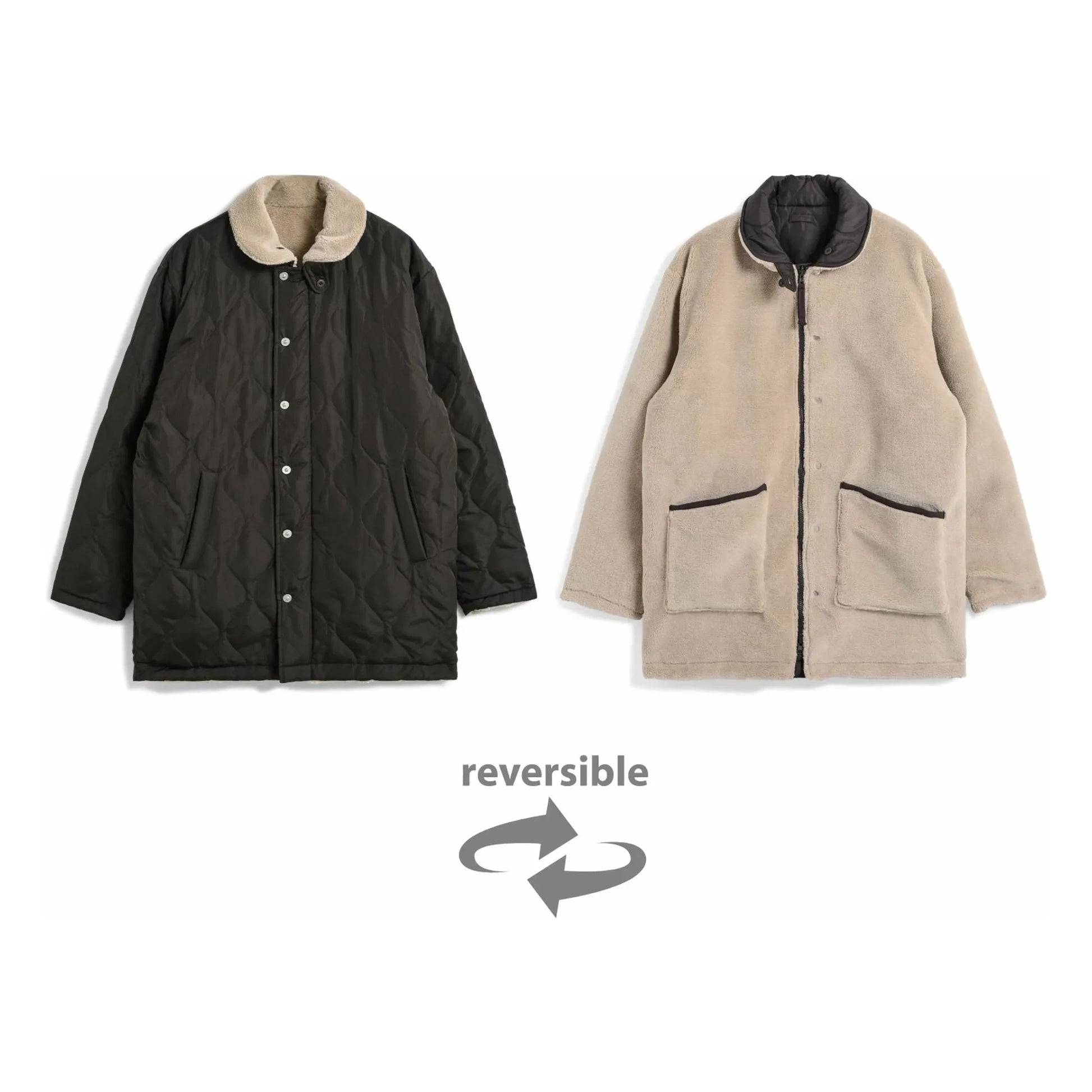 Taion - N-1 Reversible Military Jacket  | Chocolate