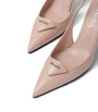 Prada Nude Brushed Leather Slingback Pumps 75