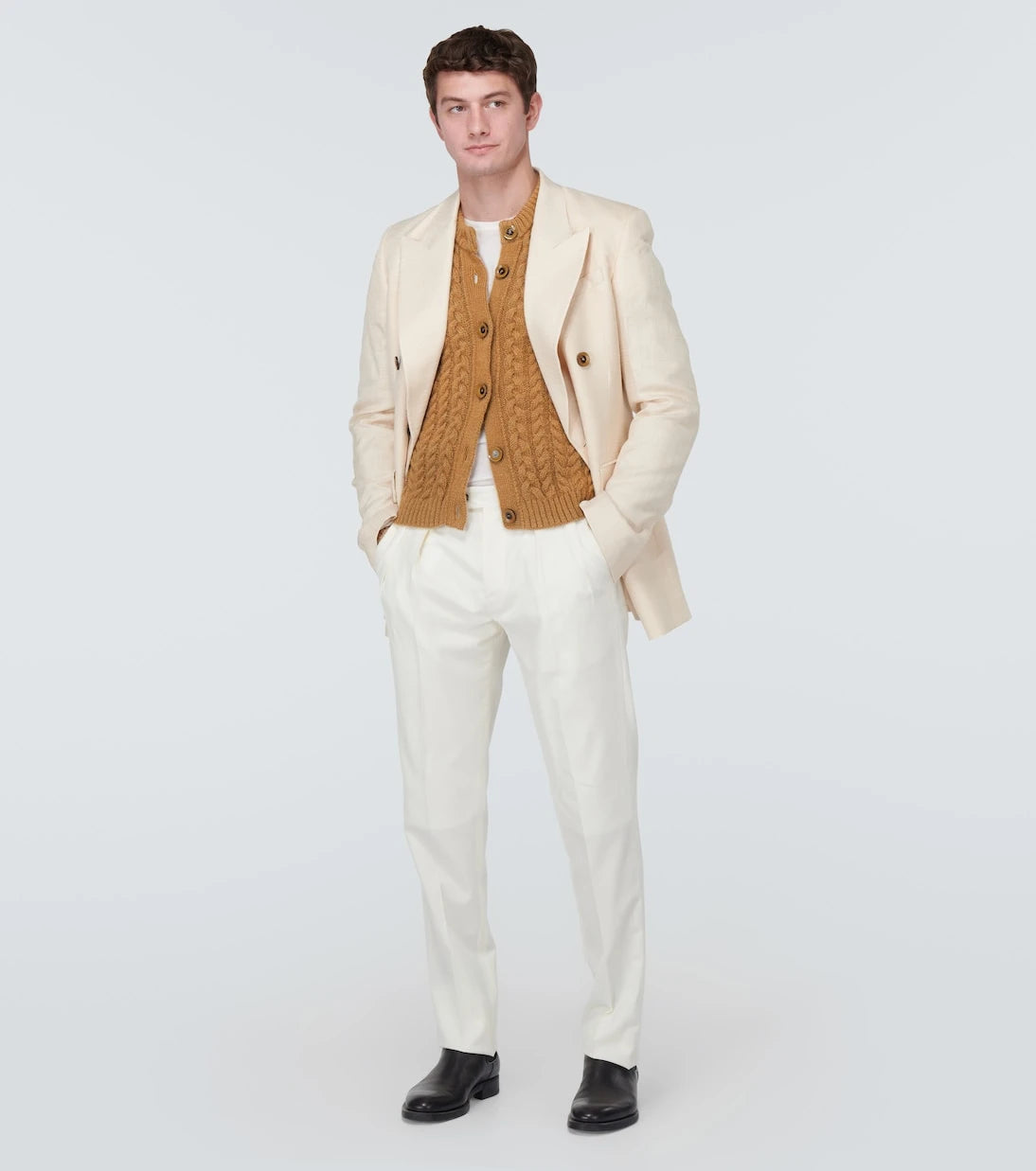 Wales Bonner - Cable-knit mohair-blend cardigan