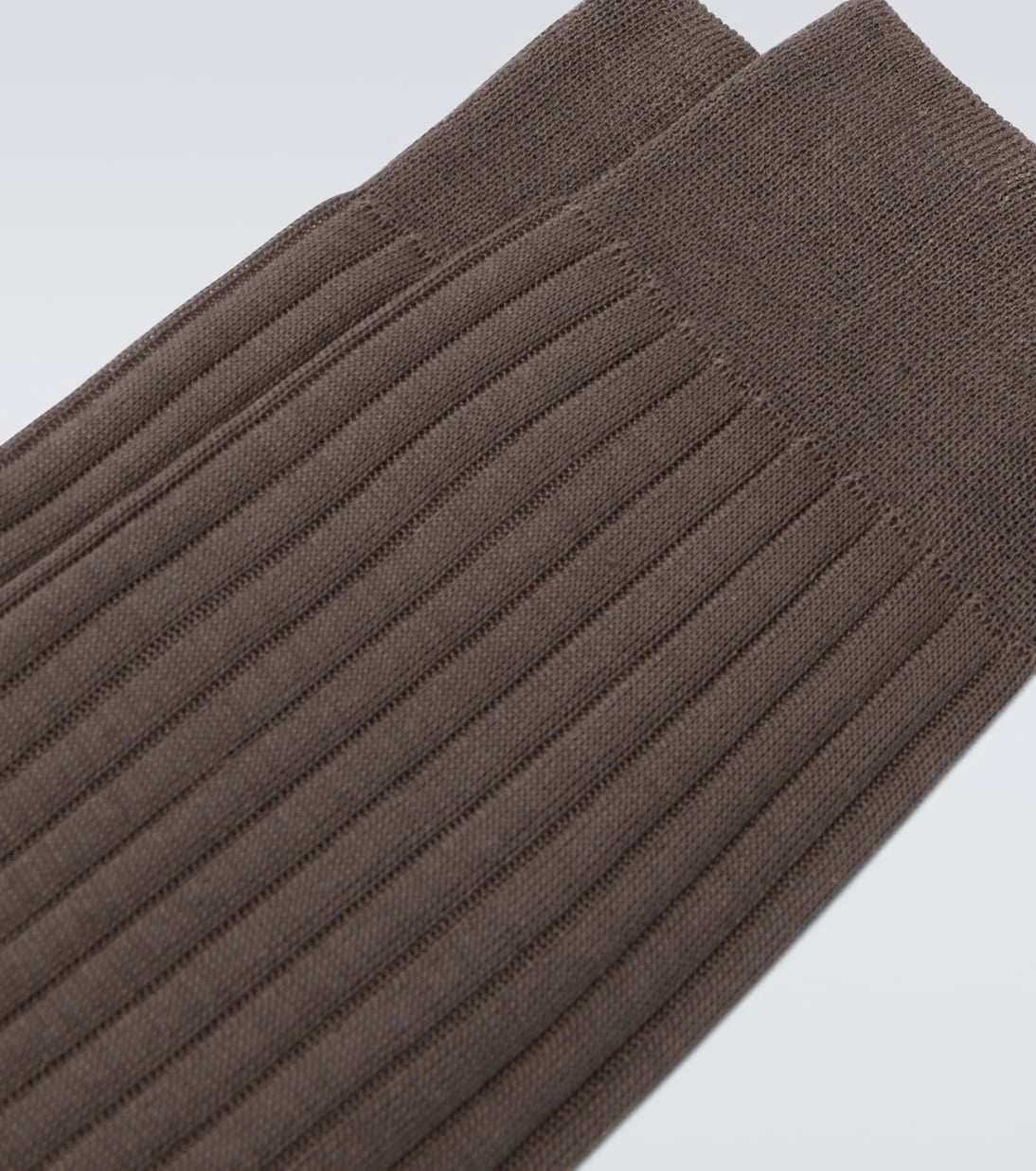 Brioni - Ribbed-knit cotton socks