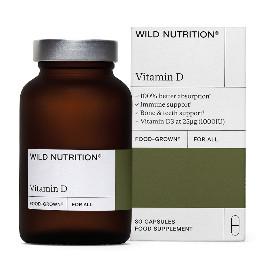 Wild Nutrition Food-Grown Vitamin D (30 Capsules)