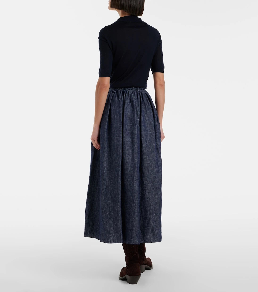 Gabriela Hearst - Eloran linen midi skirt