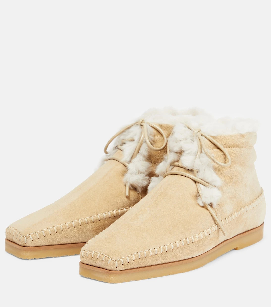 Toteme - Lace-up suede moccasins
