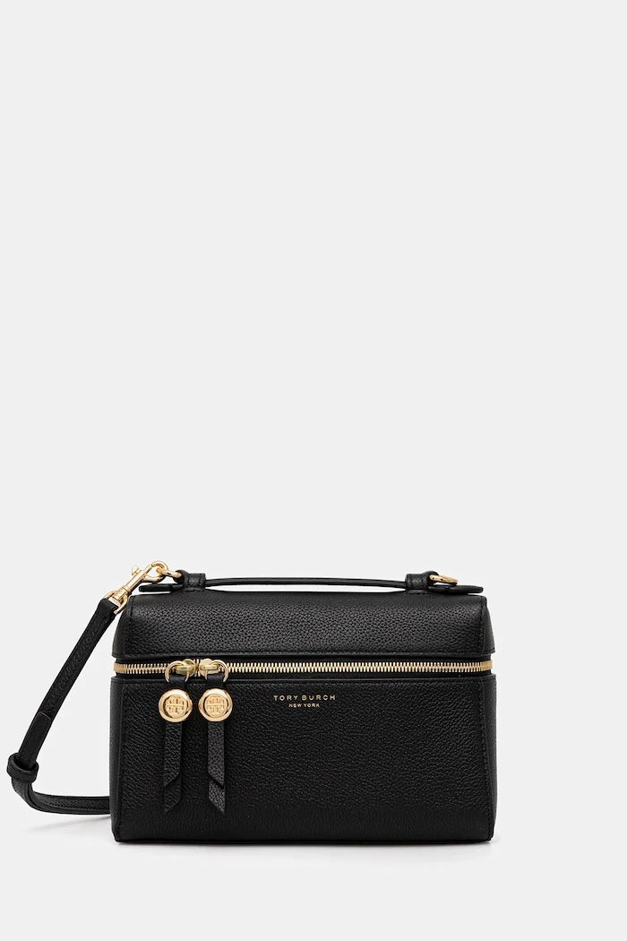 Кожена чанта Tory Burch Romy Slim