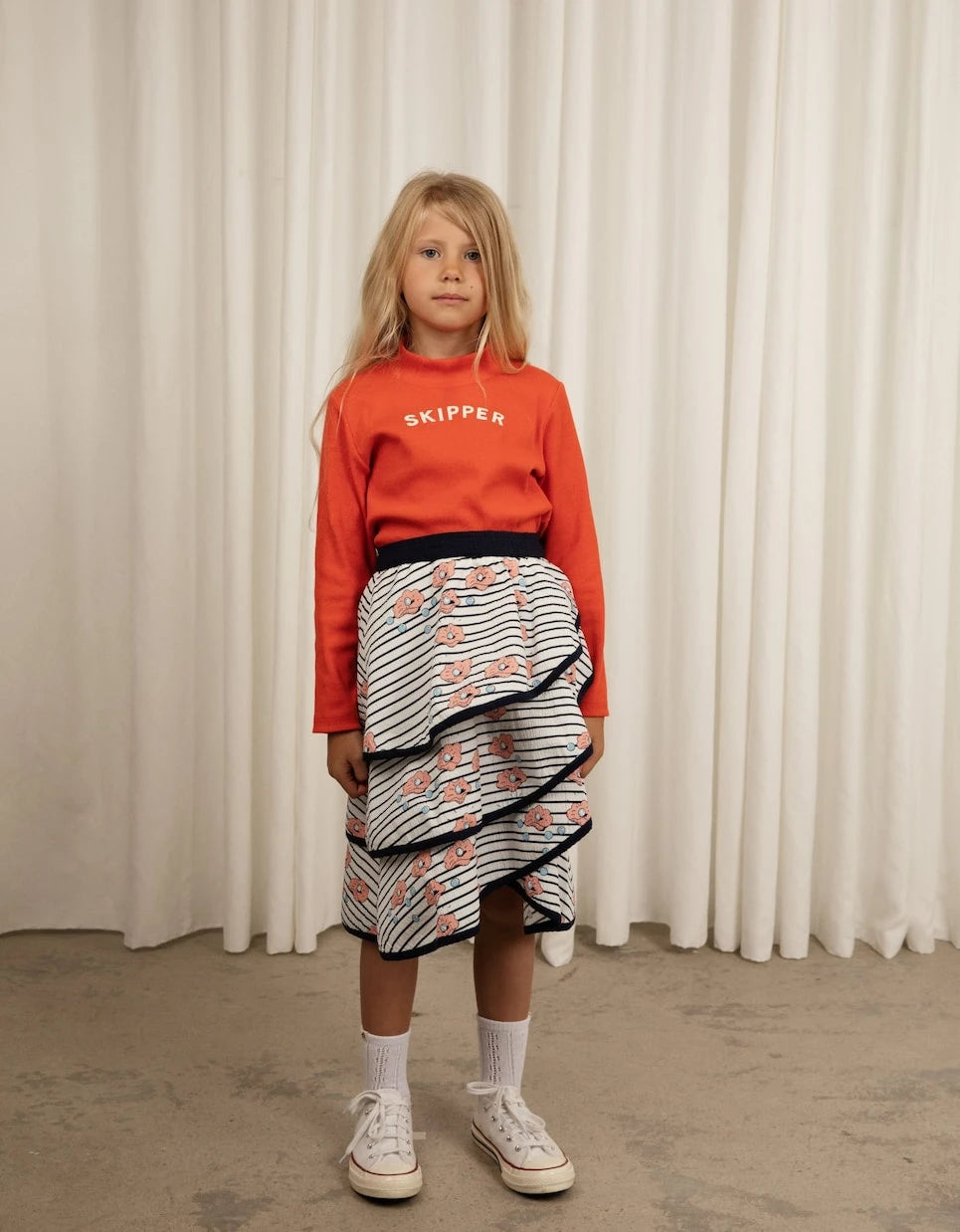 Mini Rodini - Striped cotton skirt