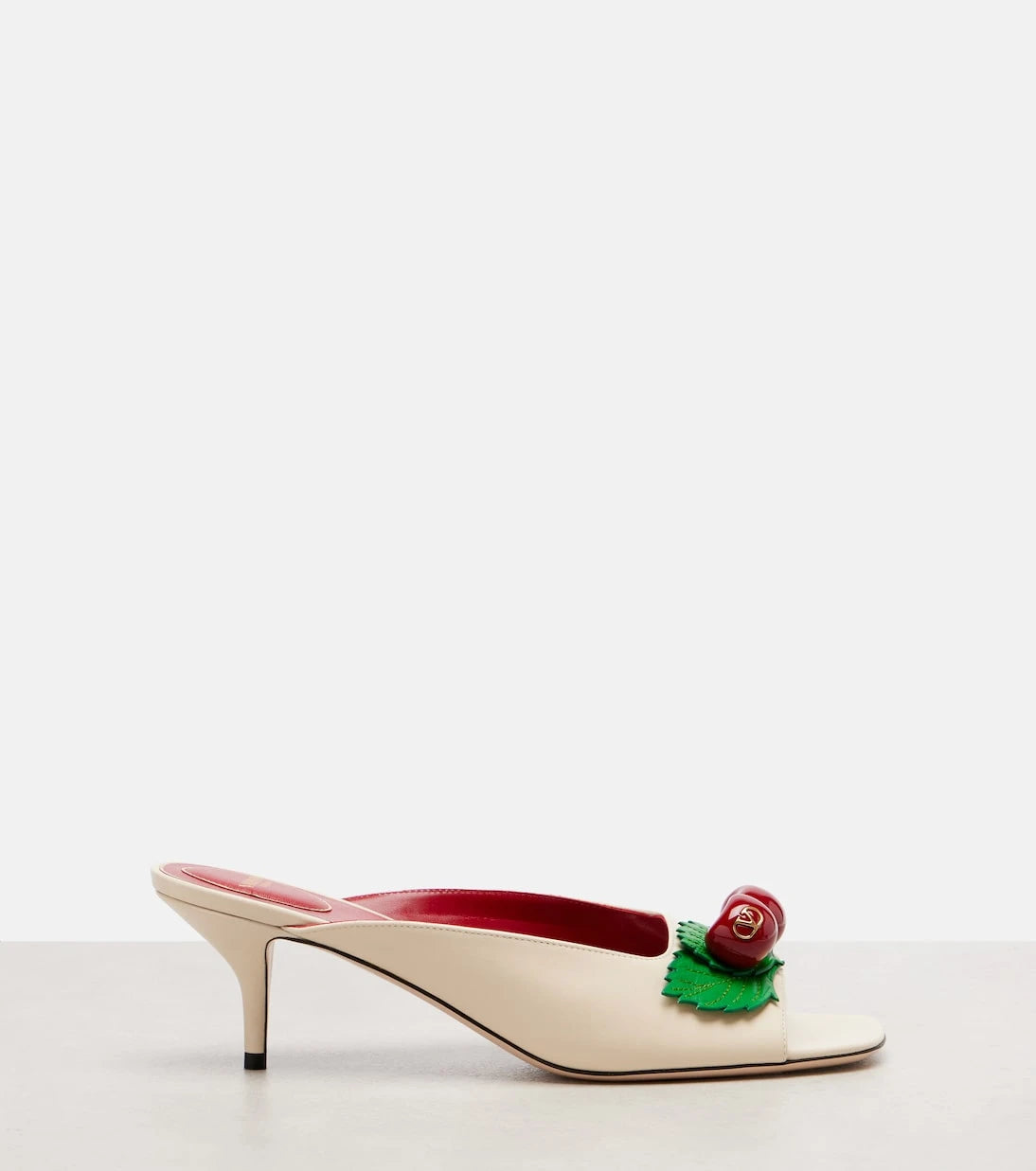 Valentino Garavani - Cherryfic leather mules