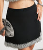 Simkhai Black Embellished Dua Mini Skirt