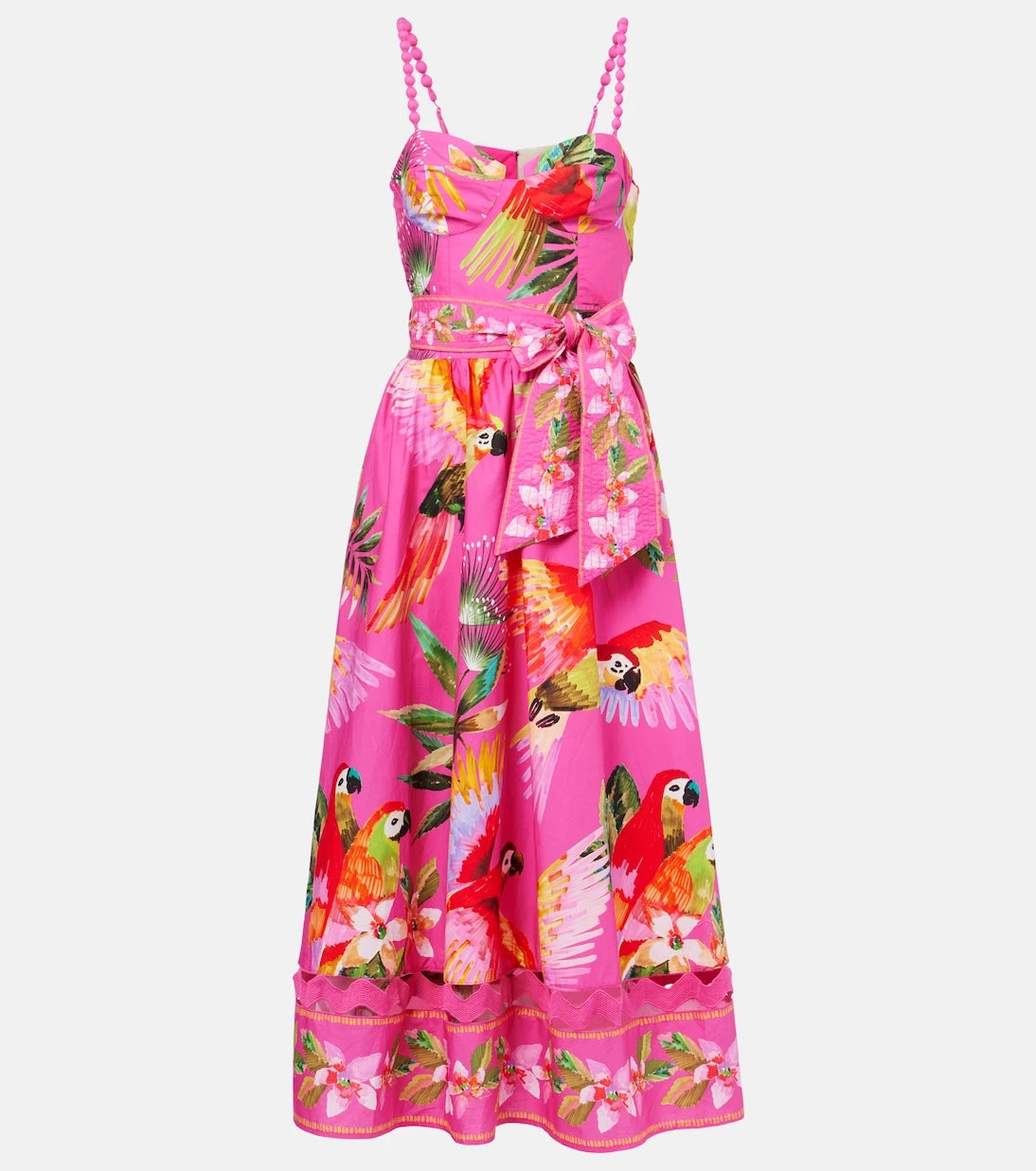Farm Rio - Printed cotton midi dress