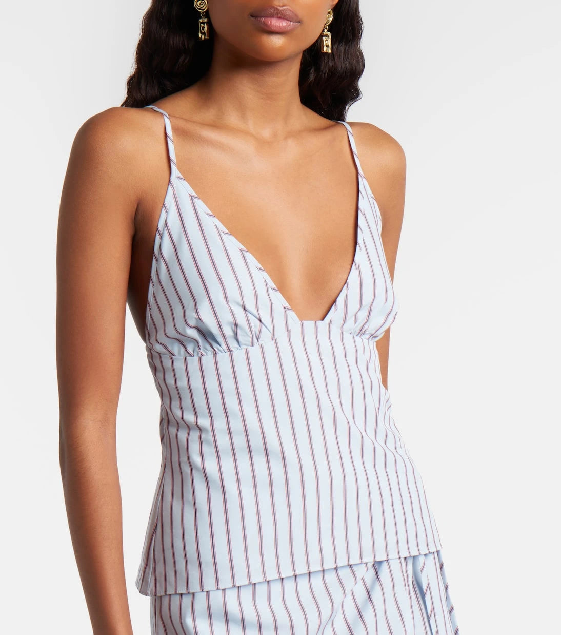 SIR - Lista pinstripe cotton-blend top