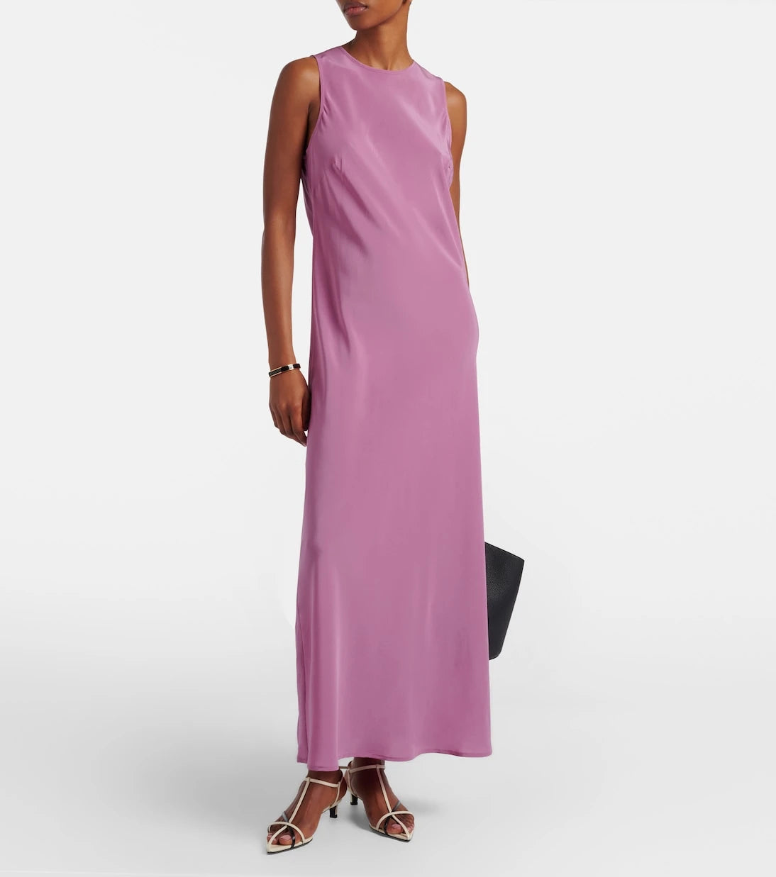 Asceno - Valencia silk crêpe maxi dress