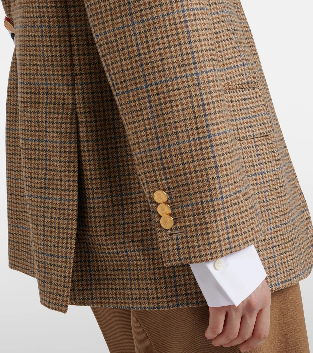 Thom Browne - Gunclub ekose yün blazer