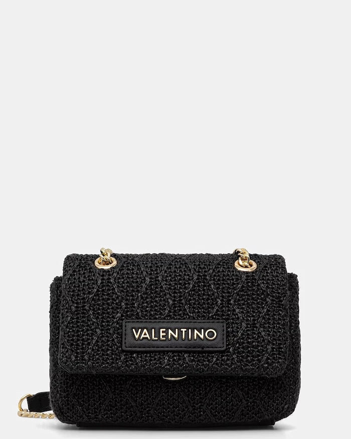 Valentino Bags чанта crossbody дамска от сплетена материя OCARINA SUMMER