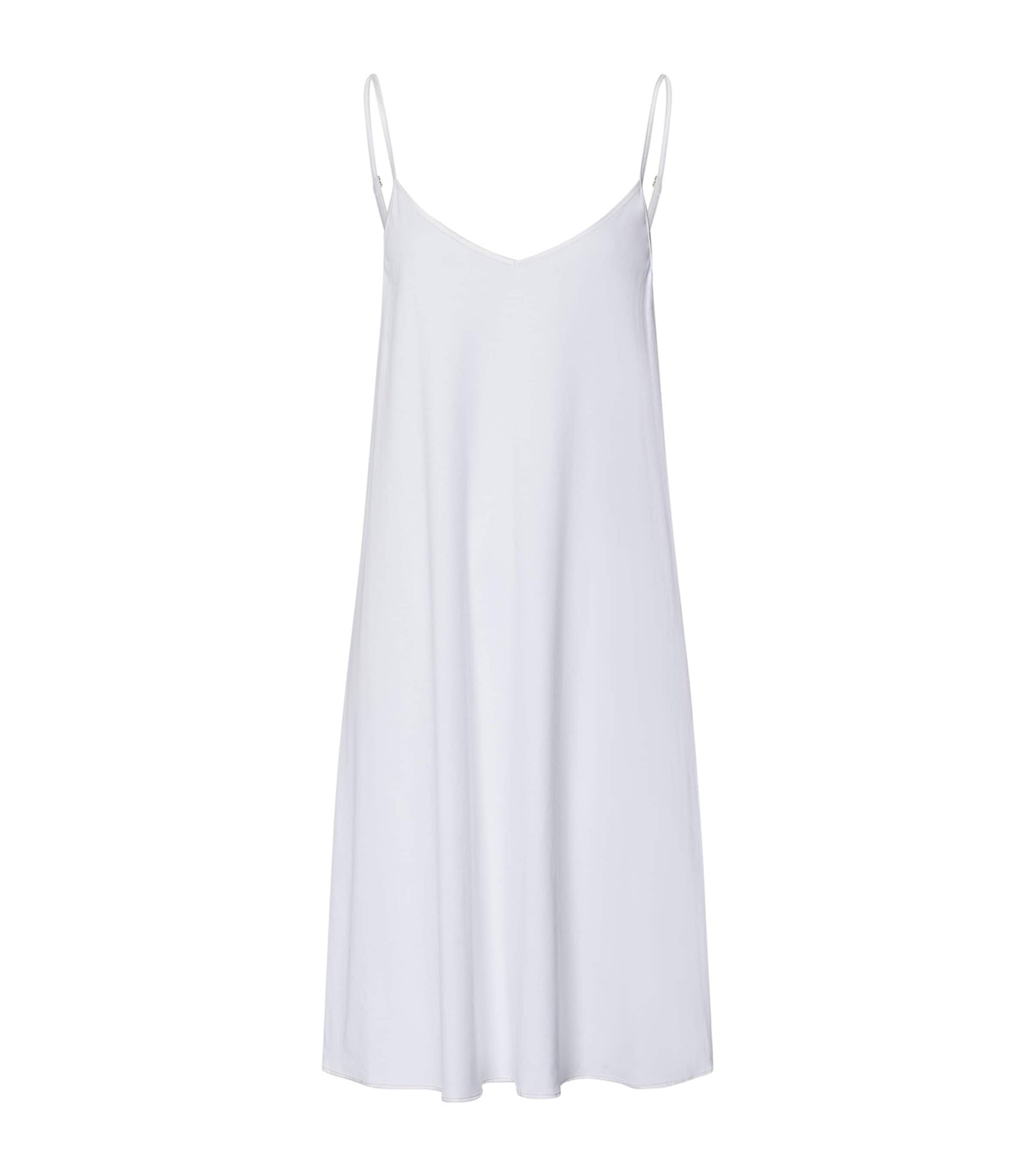 White Cotton Silk Nightdress