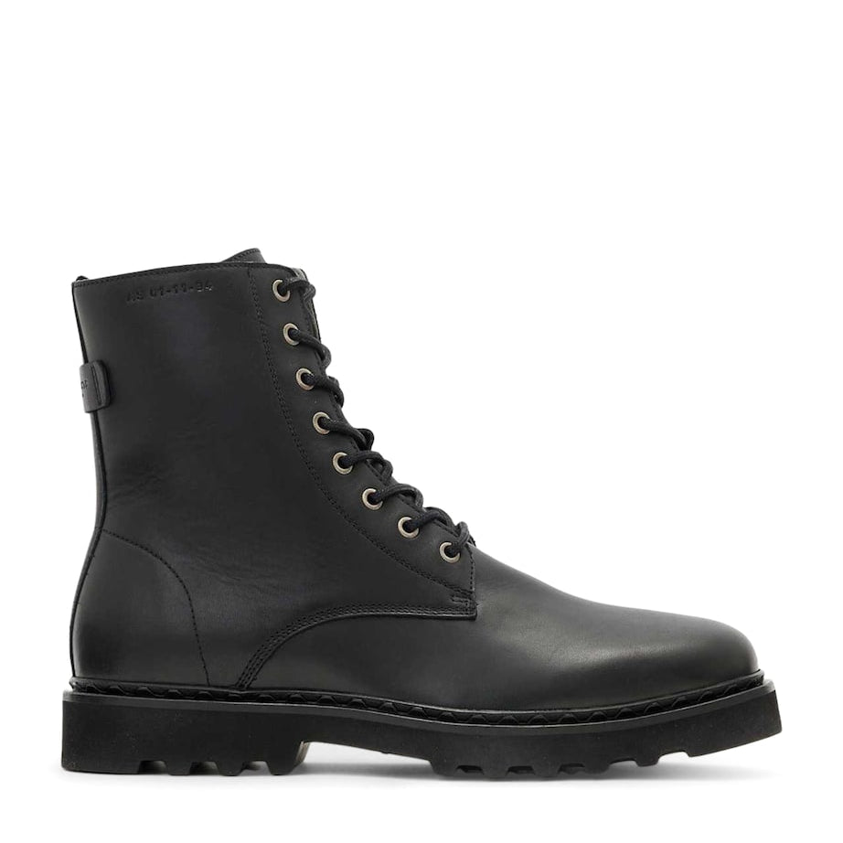 Leather Skiff Military Boots
