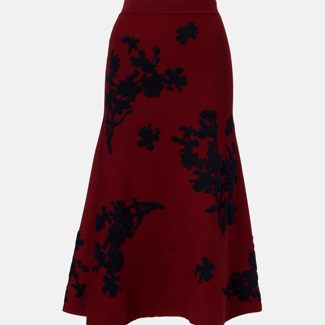 Erdem - Jacquard midi skirt