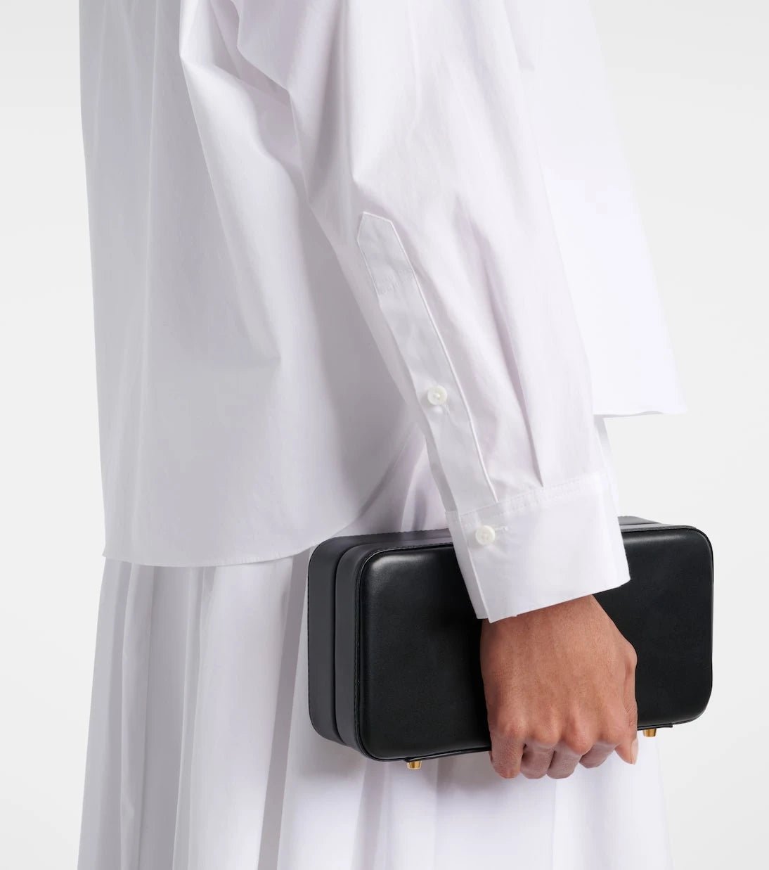 Dorothee Schumacher - Lace-trimmed cotton-blend poplin blouse