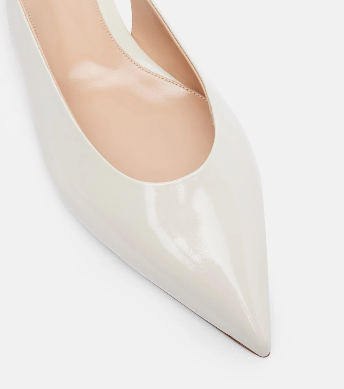 Gianvito Rossi - Robbie patent leather slingback flats