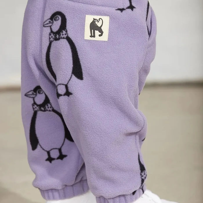 Çocuklar için polar jogger pantolon Penguin