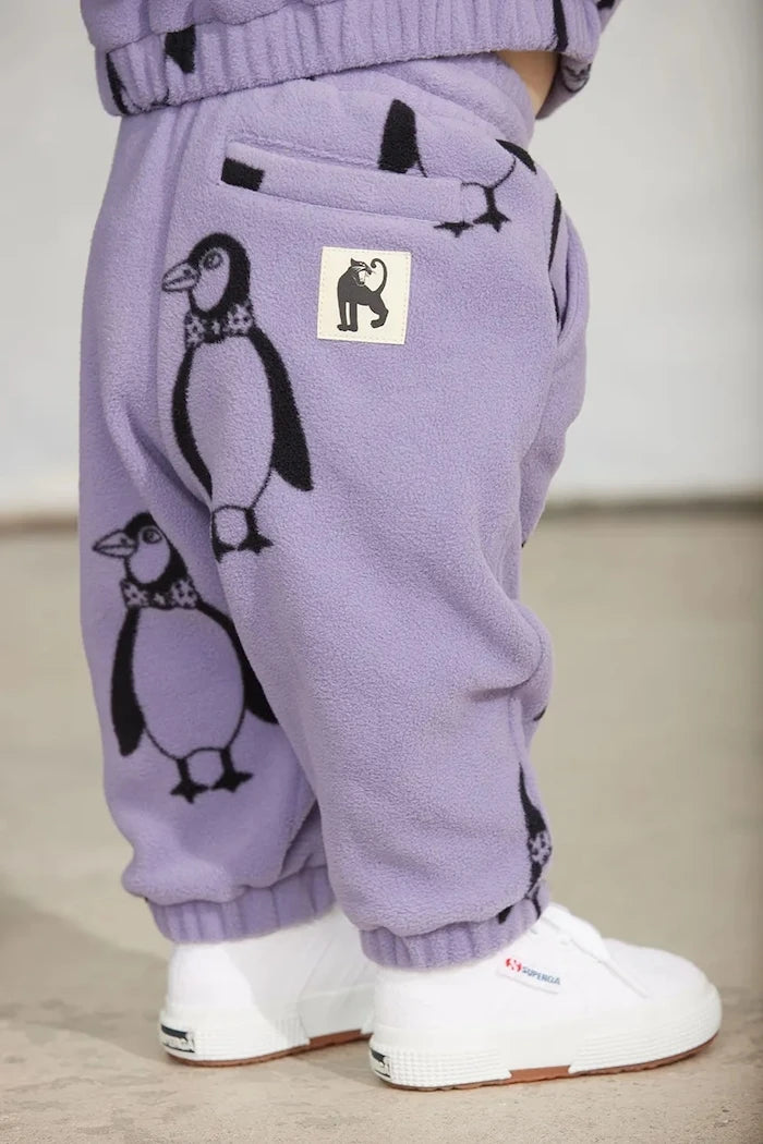 Çocuklar için polar jogger pantolon Penguin
