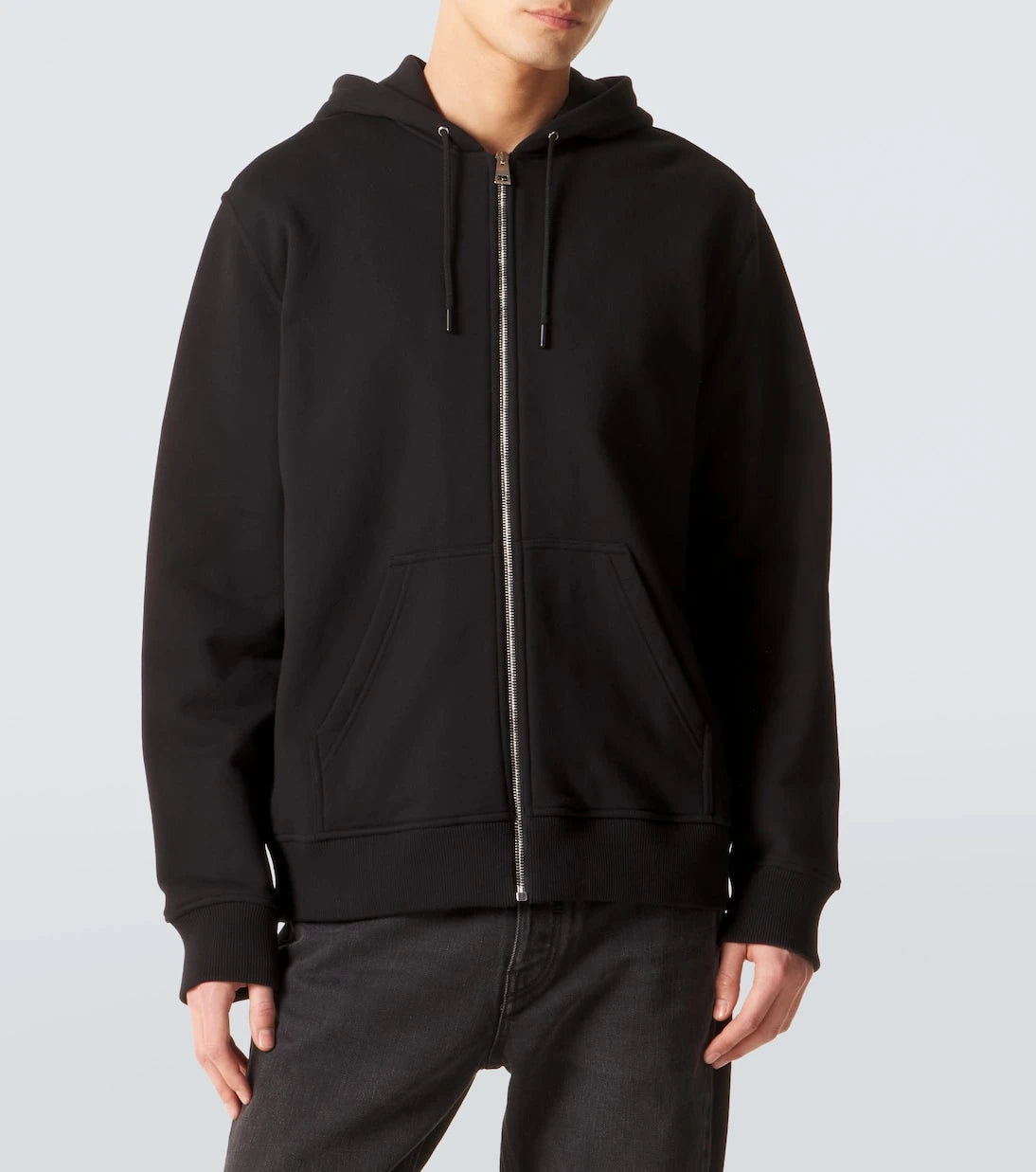 Givenchy - Logo cotton fleece zip-up hoodie