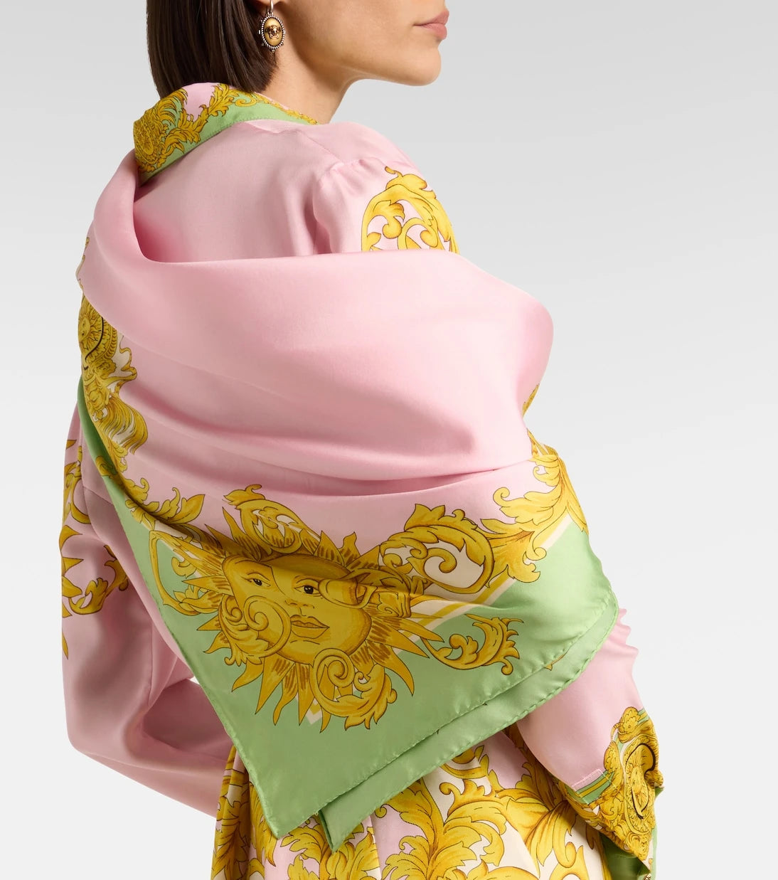 Versace - Printed silk twill scarf