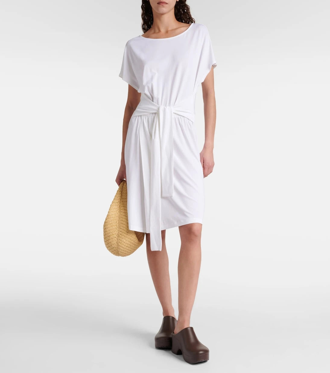 Max Mara - Kuşaklı jarse midi elbise