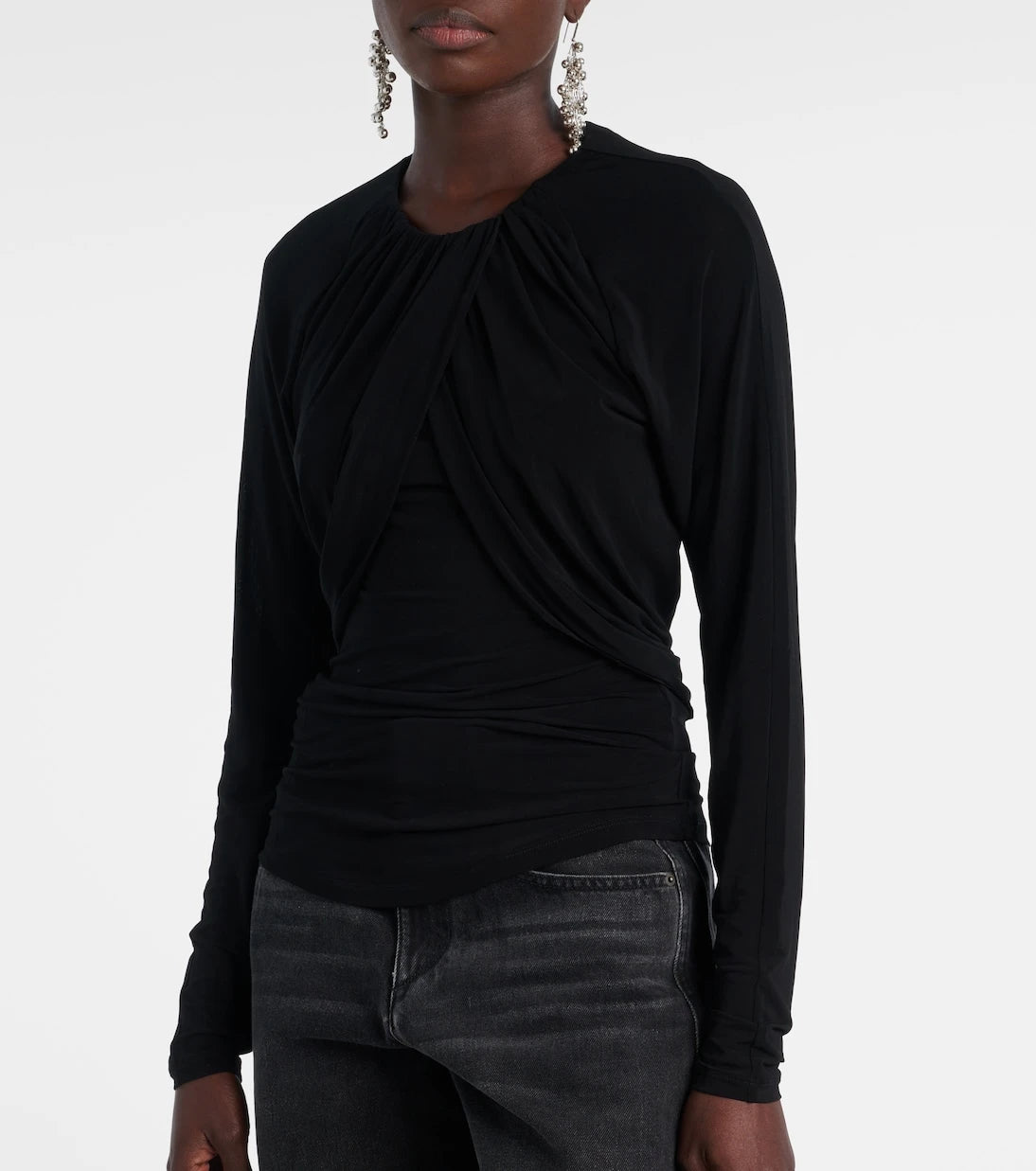 Isabel Marant - Gaetane draped jersey top
