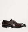 Crocodile Skin Duke Penny Loafers