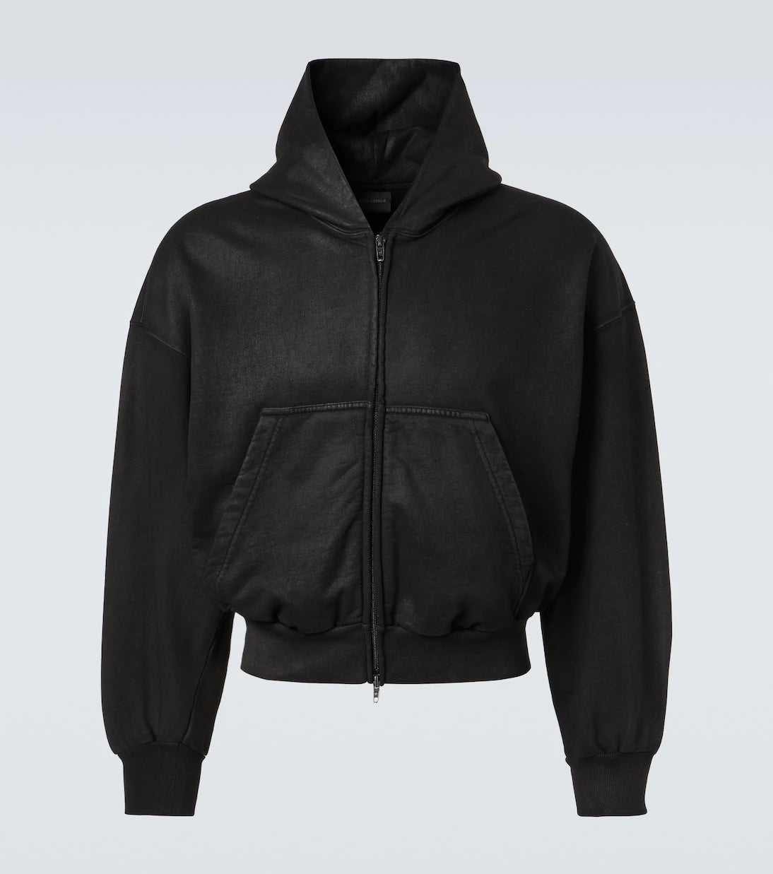 Balenciaga - Cotton jersey zip-up hoodie