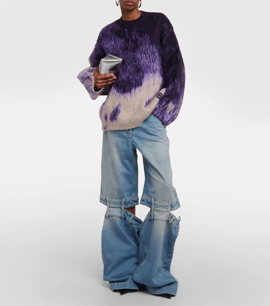The Attico - Low-rise wide-leg jeans