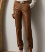 Ralph Lauren Collection Beige Lamb Leather Trousers