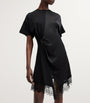 AllSaints Black Lana Panelled Mini Dress