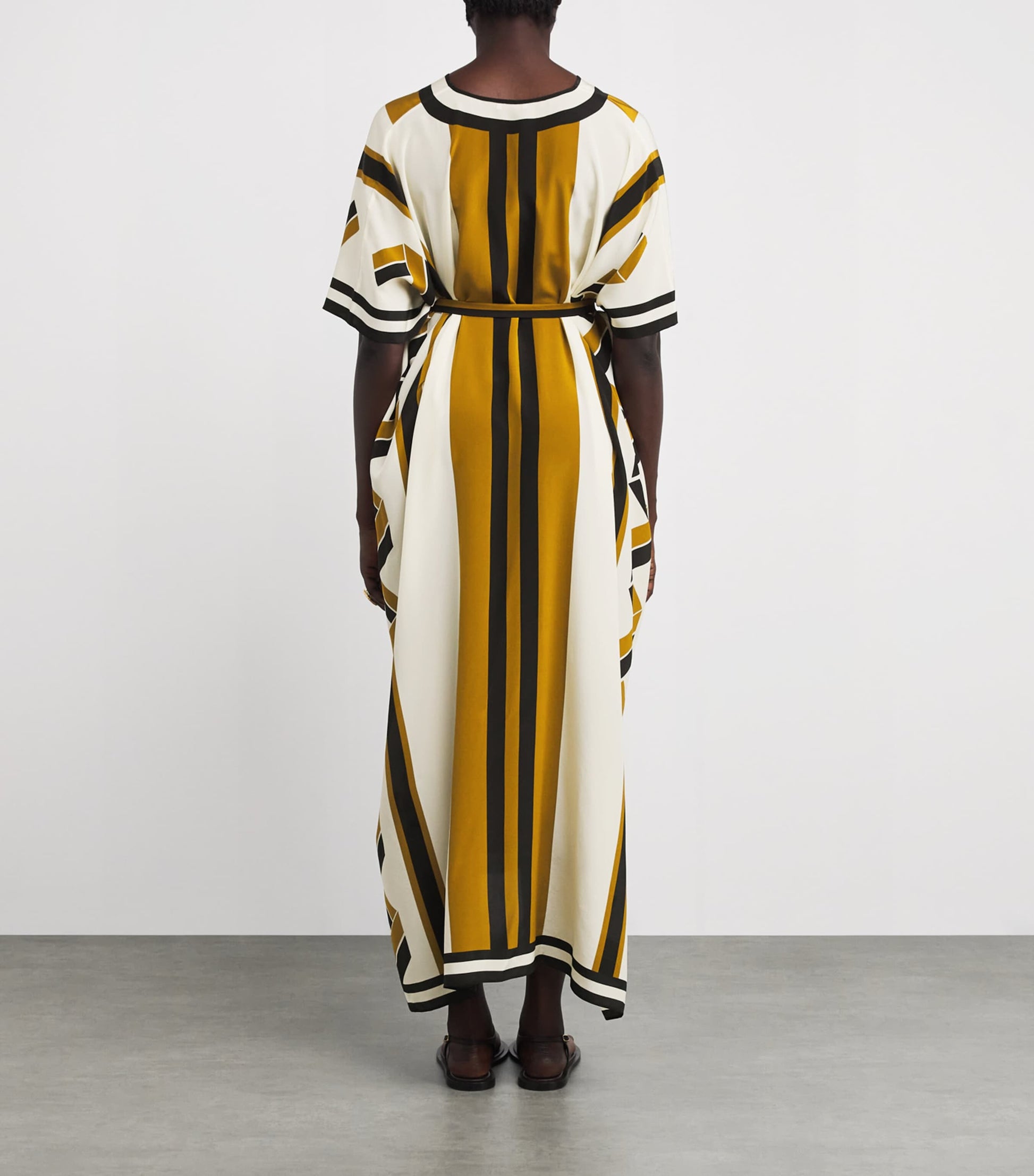 Multi Silk Stripe Kaftan