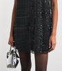 MAX&Co. Black Sequin Check Mini Dress